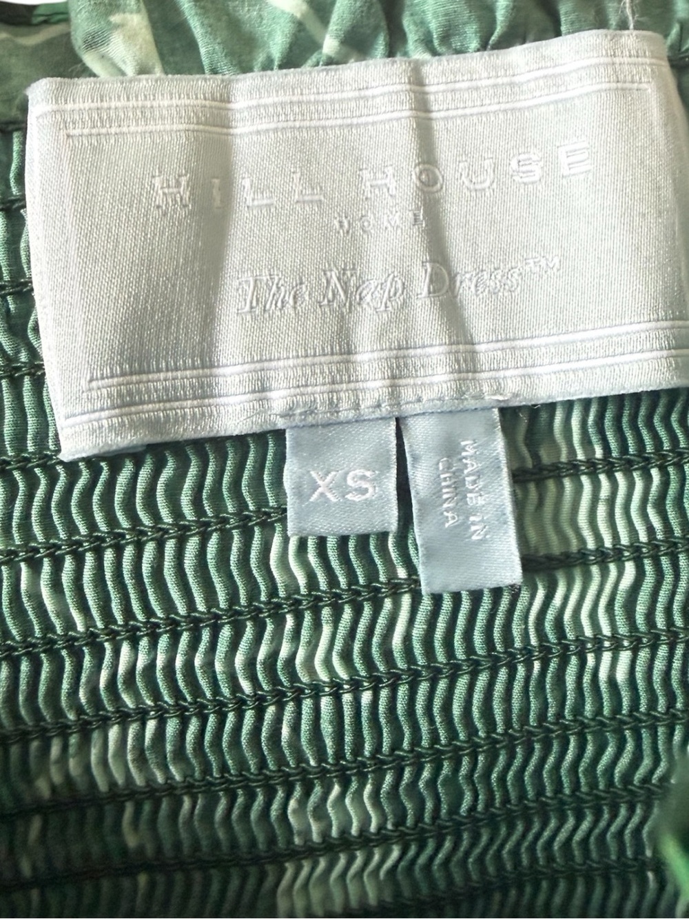 Hill House Home Ellie Nap Dress - Emerald Botanical - Excellent Condition - Picture 4 of 5